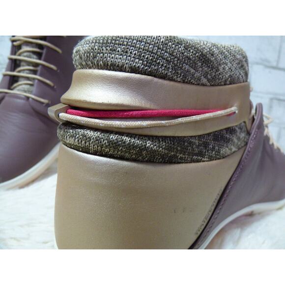 Plae Abra WP Siltstone Gold Drawstring Adjust High Top Sneakers 11.5 NEW - Picture 9 of 9